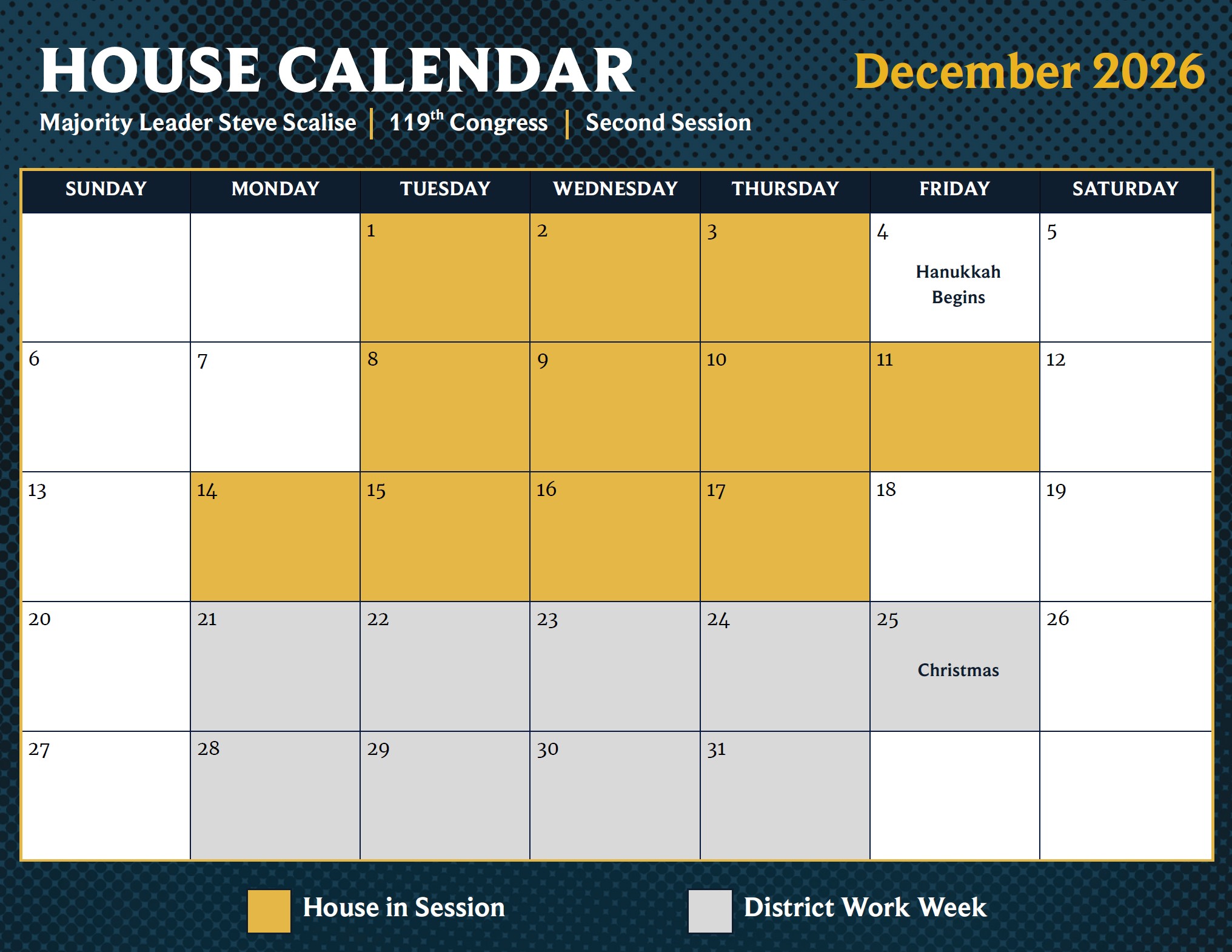 December 2026 Calendar